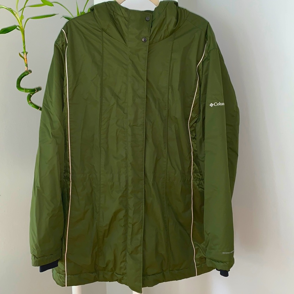 Columbia Waterproof Jacket Green Sz 2X